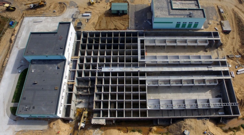 Очистные сооружения в г. Березино, вид сверху