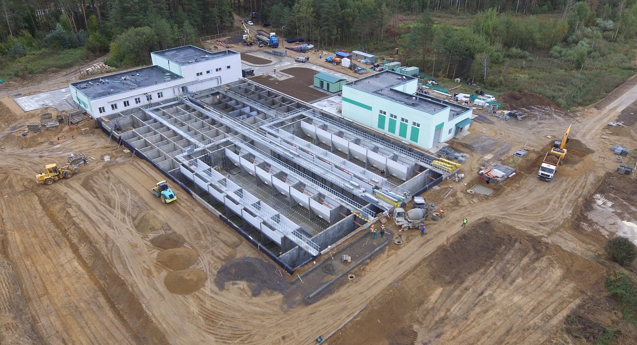 Стройка очистных сооружений компанией ЛосБел