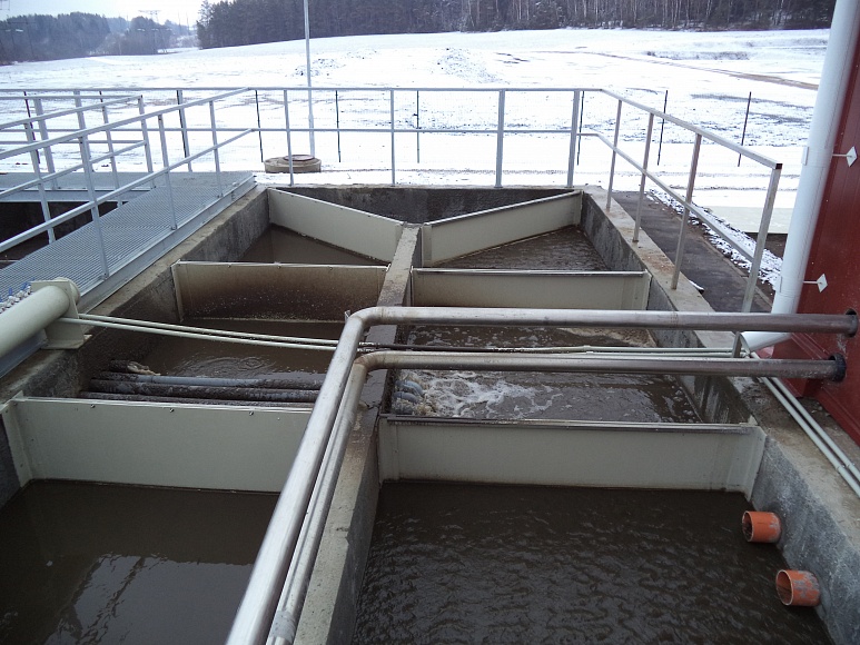 Анаэробная и аноксная зона очистных сооружений