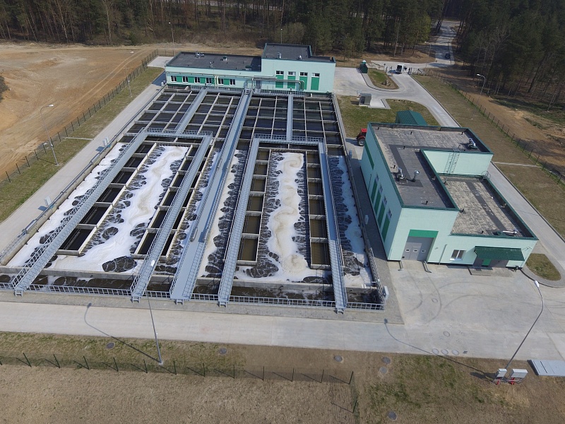 Очистные сооружения для г.Березино, Беларусь. 5000 куб.м/сутки