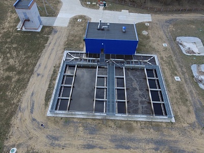 Очистные сооружения для г.Свислочь, Беларусь. 2000куб.м/сутки